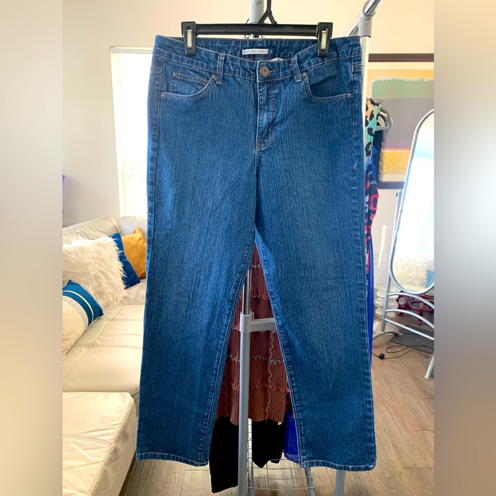 Bandolino Blu straight leg jeans, size 12